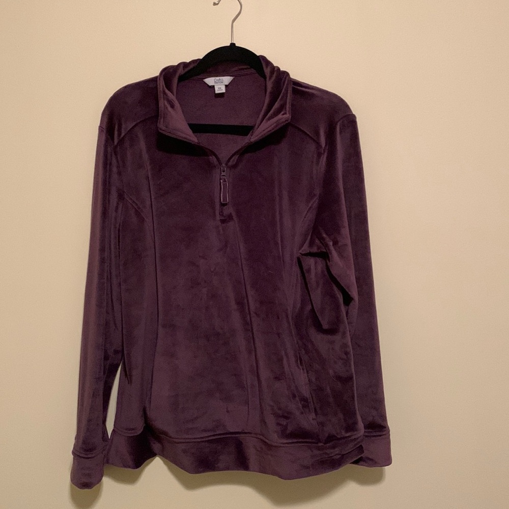 Croft and Barrow 1/4 Zip, front pocket, NWOT